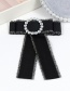 Fashion Khaki Circular Ring Decorated Bowknot Brooch