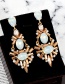 Fashion Gold Color Geometric Shape Decorated Earrings