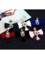 Elegant Claret Red Diamond Decorated Tassel Earrings