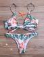 Fashion Multi-color Leaf Pattern Decorated Swimwear
