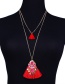 Fashion Black Geometric Shape Decorated Necklace