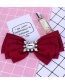 Elegant Green Square Shape Decorated Bowknot Brooch