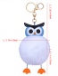 Fashion Blue Owl Shape Decorated Keychain