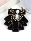 Fashion Black Spider Shape Decorated Brooch