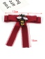 Fashion Claret-red Bee Shape Decortaed Brooch