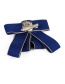Fashion Navy Flower Shape Decorated Brooch