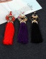 Fashion Purple Hollow Out Decorated Earrings