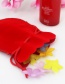 Fashion Plum Red Pure Color Decorated Bags