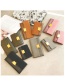 Fashion Brown Pure Color Decorated Wallet
