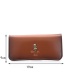 Fashion Brown Square Shape Decorated Wallet