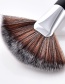 Fashion Brown Fan Shape Decorated Brushes (15pcs)