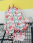 Fashion Pink Flamingo Shape Decorated Backpack