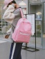 Fashion Khaki Pure Color Decorated Backpack