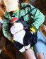 Lovely Black+red Cat Shape Decorated Backpack