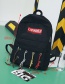 Fashion Yellow Letter Shape Decorated Backpack