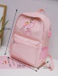 Fashion Red Pink Panther Decorated Backpack