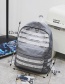 Fashion Light Gray Pure Color Decorated Backpack