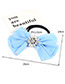Fashion Blue Flower Shape Decorated Bowknot Choker