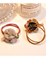 Fashion Multi-color Flower Decorated Double Layer Hair Band