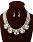 Fashion Black Pearl Decorated Jewelry Set
