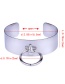 Fashion Silver Color Circular Ring Decorated Bracelet