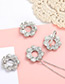Fashion Silver Color Flower Decorated Hollow Out Jewelry Sets