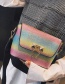 Vintage Multi-color Square Shape Decorated Bag