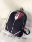 Trendy Black Long Tassel Decorated Backpack
