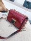 Fashion Green Pure Color Decorated Simple Shoulder Bag