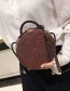 Lovely Brown Round Shape Decorated Bag