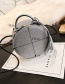 Lovely Silver Color Round Shape Decorated Bag
