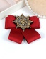 Fashion Navy Flower Shape Decorated Bowknot Brooch