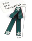 Fashion Green Snowflake Shape Decorated Bowknot Brooch