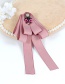 Fashion Pink Oval Shape Decorated Bowknot Brooch