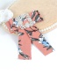 Fashion Navy+white Square Shape Decorated Bowknot Brooch