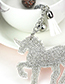 Lovely Plum Red+silver Color Unicorn&tassel Decorated Ornaments