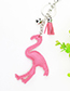 Lovely Red+black Flamingo&tassel Decorated Ornaments