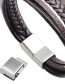 Fashion Black+silver Color Multi-layer Decorated Adjustable Bracelet