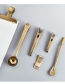 Fashion Rose Gold Spoon Shape Design Pure Color Clip