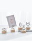 Fashion Brown Bulb Shape Decorated Business Card Holder