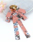 Fashion Pink Dragonfly Shape Decorated Bowknot Brooch