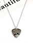 Fashion Silver Color Animal Pattern Decorated Necklace