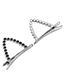 Lovely Silver Color Cat Ears Shape Decorated Hair Clip