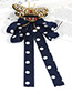 Fashion Navy Bee Shape Decorated Bowknot Brooch