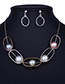 Elegant Silver Color Hollow Out Decorated Jewelry Sets
