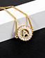 Fashion Gold Color P Letter Shape Decorated Bracelet