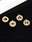Fashion Gold Color O Letter Shape Decorated Pendant (1pc)