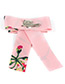 Elegant Pink Dragonfly Shape Decorated Brooch