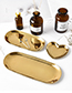 Luxury Gold Color Pure Color Decorated Storage Tray