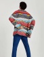 Fashion Multi-color Color-matching Decorated Sweater